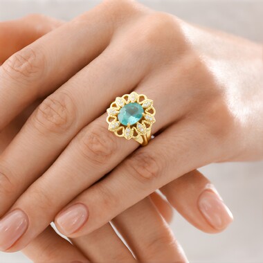 Anello in argento con Grandidierite