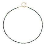 Sambia-Smaragd-Silberhalskette