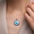 Zilveren hanger met een Sleeping Beauty Turkoois