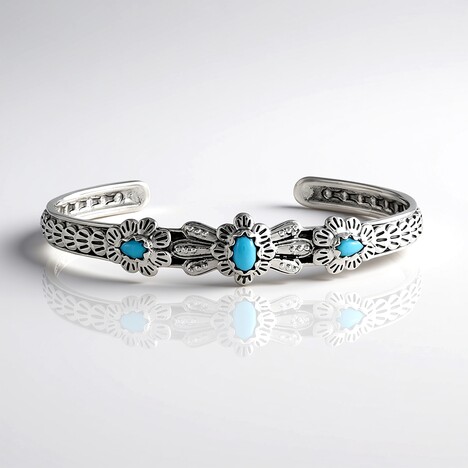 Bracciale in argento con Turchese Sleeping Beauty (Desert Chic)