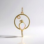 Ciondolo in argento con Opale di Welo (Adela Silber)