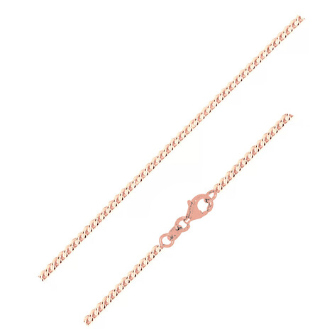 Roségold-Panzerkette - 2,22 g - 45 cm