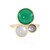 Anillo en plata con Calcedonia verde