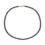 Mosambik-Granat-Silberhalskette