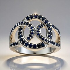 Anello in argento con Zaffiro Blu