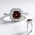 Anello in argento con Zircone Rosa