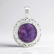 Colgante en plata con Charoita