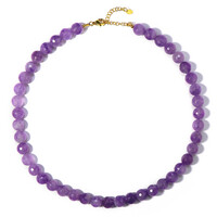 Lavendel-Amethyst-Silberhalskette
