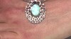 Zilveren hanger met een larimar (MONOSONO COLLECTION)
