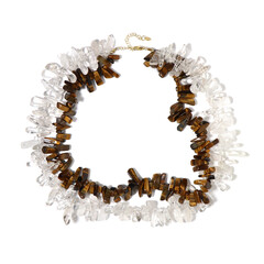 Collier en argent et Œil de Tigre