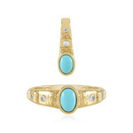 Anello in argento con Turchese Sleeping Beauty (Faszination Türkis)