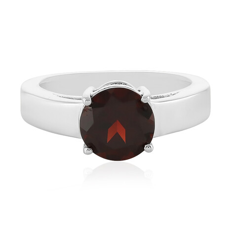 Mosambik-Granat-Silberring