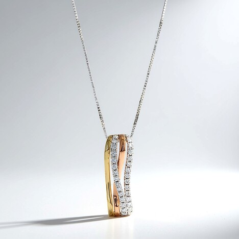 Collana in oro con Diamante SI1 (H)