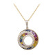 14K Fancy Sapphire Gold Necklace (CIRARI)