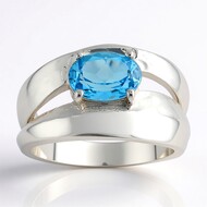 Bague en argent et Topaze de Marambaia (Pallanova)