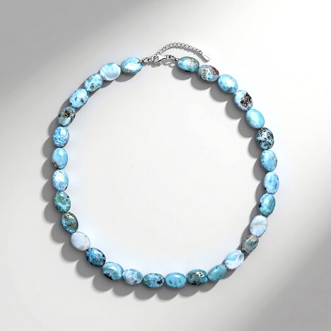 Collana in argento con Larimar