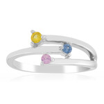 Anillo en plata con Zafiro Ceylon amarillo
