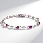 Bracciale in oro con Rubino Mozambico AAA (CIRARI)