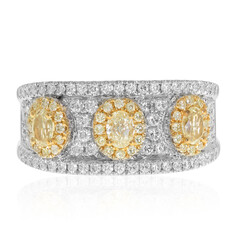 Gelber SI2 Brillant-Goldring