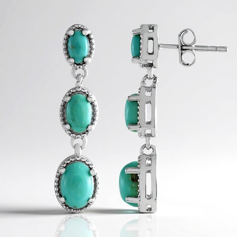 Orecchini in argento con Turchese Campitos