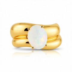 Anillo en plata con Ópalo Welo AAA (de Melo Essence)