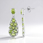 Orecchini in argento con Peridoto