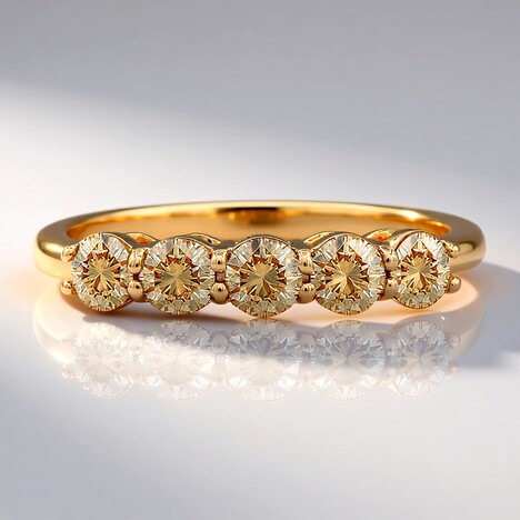Anello in oro con Diamante Rose de France SI1 di Argyle (Annette)
