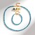 Parure in argento con Apatite Blu Neon