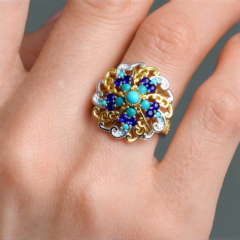 Edelstein-Silberring (Gems en Vogue)