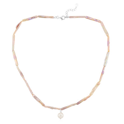 Collier en argent et Perle Keshi (TPC)