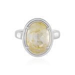 Zilveren ring met een rutielkwarts