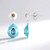Swiss Blue Topaz Silver Earrings
