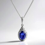 Collana in oro con Tanzanite AAA (CIRARI)