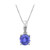 Collana in oro con Tanzanite AAA