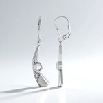 Orecchini in argento con Zircone (MONOSONO COLLECTION)