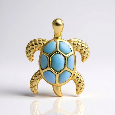 Colgante en plata con Larimar