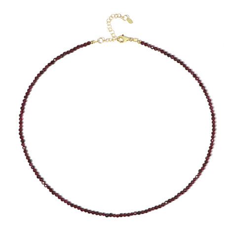 Collier en argent et Grenat du Mozambique