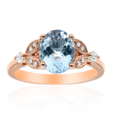 AAA-Brasilianischer Aquamarin-Goldring (CIRARI)
