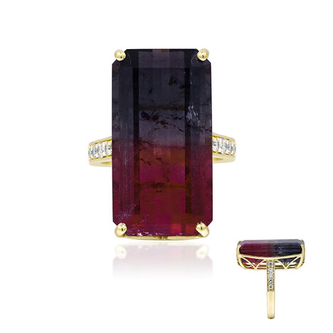 Mehrfarbiger Turmalin-Goldring (AMAYANI)