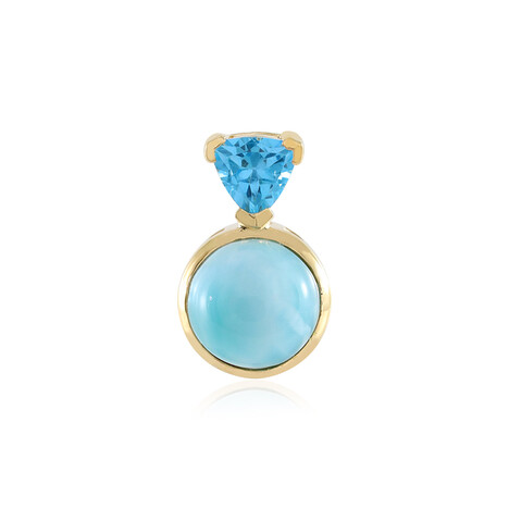 Colgante en plata con Larimar