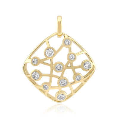 9K SI1 (G) Diamond Gold Pendant (Annette)