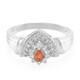Bague en argent et Saphir orange