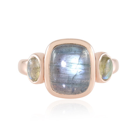 Zilveren ring met een Groene Minary Labradoriet (KM by Juwelo)