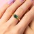 Bague en or et Tourmaline verte de Benedito (Adela Gold)