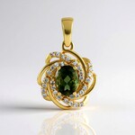 Ciondolo in argento con Moldavite