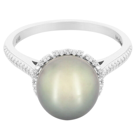 10K Tahitian Pearl Gold Ring