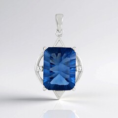 Ciondolo in argento con Fluorite Cangiante