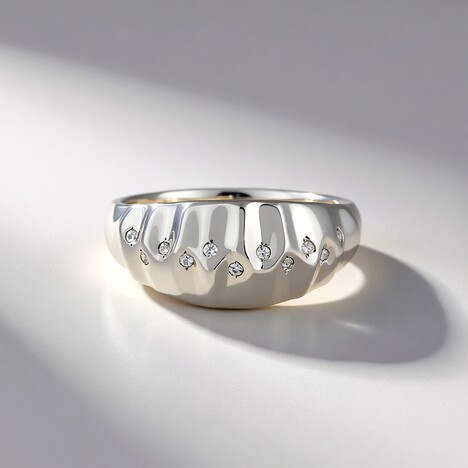 Anello in argento con Zircone (SAELOCANA)