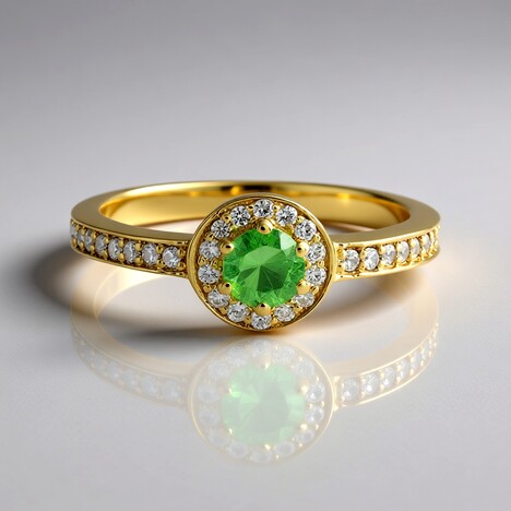 Bague en argent et Grenat de Merelani
