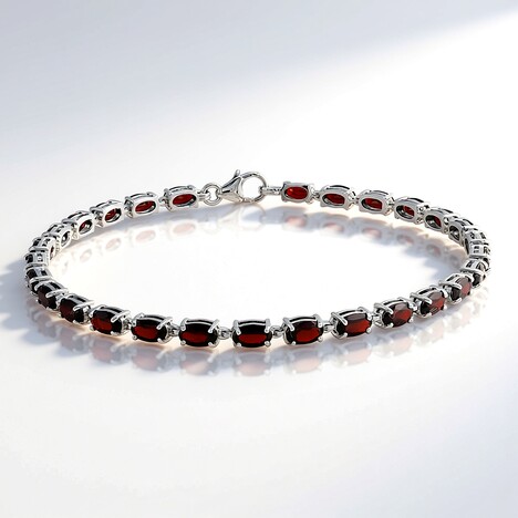 Bracciale in argento con Granato